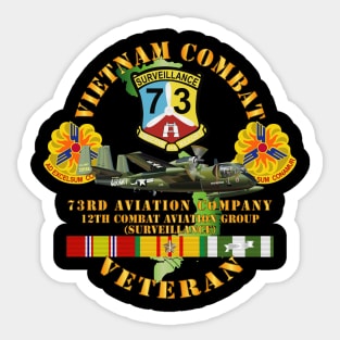 Vietnam Combat Vet - 73rd Aviation Company - 12th Combat Aviation Group - VN  SVC Sticker